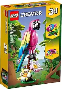 Pudełko zestawu LEGO® 31144 LEGO 31144 Creator 3 w 1 Egzotyczna różowa papuga