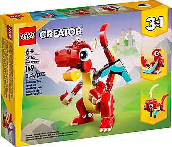 Pudełko zestawu LEGO® 31145 LEGO 31145 Creator 3 w 1 Czerwony smok
