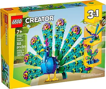 Pudełko zestawu LEGO® 31157 LEGO 31157 Creator 3 w 1 Egzotyczny paw