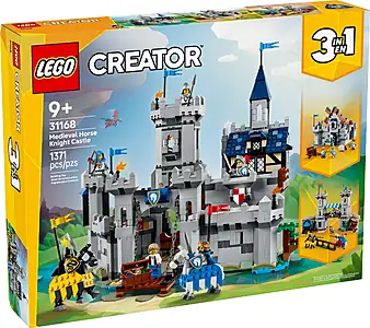 Pudełko zestawu LEGO® 31168 LEGO 31168 Creator Średniowieczny zamek rycerzy konnych