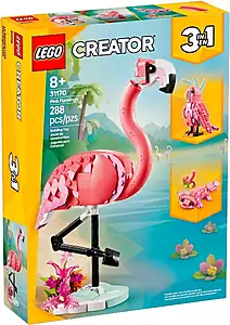Pudełko zestawu LEGO® 31170 LEGO 31170 Creator 3 w 1 Dzikie zwierzęta: różowy flaming