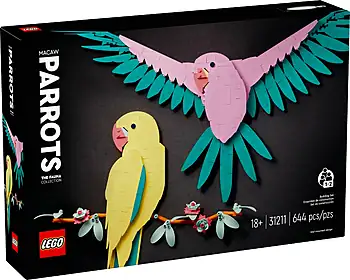 Pudełko zestawu LEGO® 31211 LEGO 31211 Art Kolekcja zwierząt — papugi ary