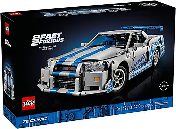 Pudełko zestawu LEGO® 42210 LEGO 42210 Technic Samochód Nissan Skyline GT-R (R34) z filmu Za szybcy, za wściekli