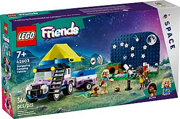 Pudełko zestawu LEGO® 42603 LEGO 42603 Friends Kamper z mobilnym obserwatorium gwiazd