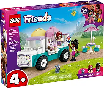 Pudełko zestawu LEGO® 42644 LEGO 42644 Friends Furgonetka z lodami w mieście Heartlake