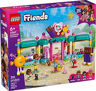 Pudełko zestawu LEGO® 42649 LEGO 42649 Friends Sklep z cukierkami w Heartlake