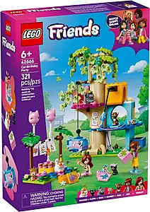 Pudełko zestawu LEGO® 42666 LEGO 42666 Friends Kocie przyjęcie urodzinowe i domek na drzewie