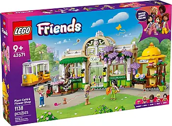 Pudełko zestawu LEGO® 42671 LEGO 42671 Friends Zielona kawiarnia i kwiaciarnia