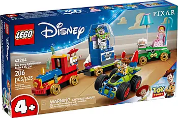 Pudełko zestawu LEGO® 43264 LEGO 43264 Disney Toy Story — Okolicznościowy pociąg i Pan Sterowany