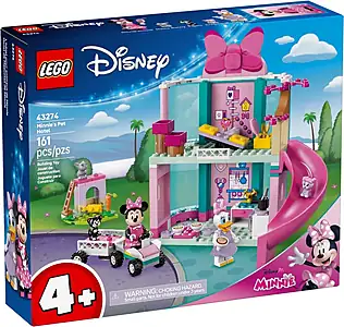 Pudełko zestawu LEGO® 43274 LEGO 43274 Disney Hotel dla zwierząt Minnie