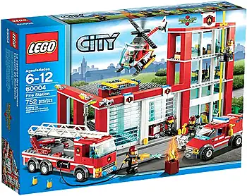 Pudełko zestawu LEGO® 60004 LEGO 60004 City Remiza strażacka