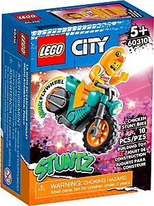 Pudełko zestawu LEGO® 60310 LEGO 60310 City Motocykl kaskaderski z kurczakiem