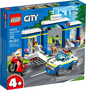 Pudełko zestawu LEGO® 60370 LEGO 60370 City Posterunek policji – pościg