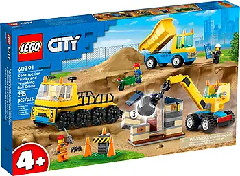 Pudełko zestawu LEGO® 60391 LEGO 60391 City Ciężarówki i dźwig z kulą wyburzeniową