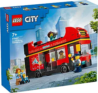 Pudełko zestawu LEGO® 60407 LEGO 60407 City Czerwony, piętrowy autokar