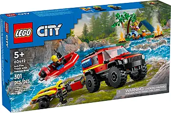 Pudełko zestawu LEGO® 60412 LEGO 60412 City Terenowy wóz strażacki z łodzią ratunkową