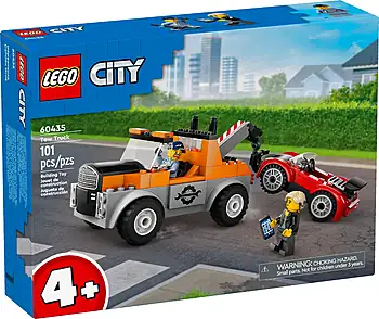 Pudełko zestawu LEGO® 60435 LEGO 60435 City Samochód pomocy drogowej i naprawa sportowego auta