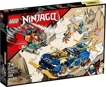 Pudełko zestawu LEGO® 71776 LEGO 71776 NINJAGO Wyścigówka EVO Jaya i Nyi
