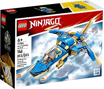 Pudełko zestawu LEGO® 71784 LEGO 71784 NINJAGO Odrzutowiec ponaddźwiękowy Jay’a EVO