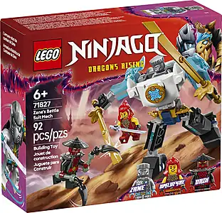 Pudełko zestawu LEGO® 71827 LEGO 71827 NINJAGO Mech w zbroi bojowej Zane’a