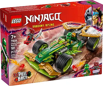 Pudełko zestawu LEGO® 71828 LEGO 71828 NINJAGO Samochód wyścigowy Lloyda z napędem typu pull-back