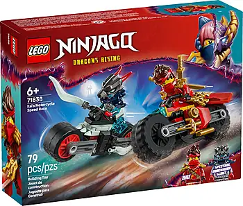 Pudełko zestawu LEGO® 71838 LEGO 71838 NINJAGO Wyścig motocyklowy Kaia