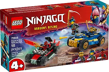 Pudełko zestawu LEGO® 71840 LEGO 71840 NINJAGO Pojedynek wyścigowy Rogue kontra Drix