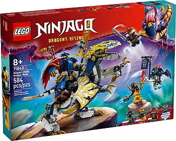 Pudełko zestawu LEGO® 71843 LEGO 71843 NINJAGO Mech smoczego jeźdźca Rogue’a