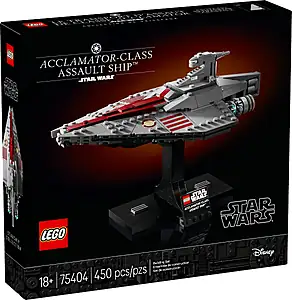 Pudełko zestawu LEGO® 75404 LEGO 75404 Star Wars Krążownik szturmowy typu Acclamator