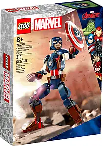 Pudełko zestawu LEGO® 76258 LEGO 76258 Marvel Figurka Kapitana Ameryki do zbudowania