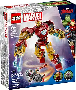 Pudełko zestawu LEGO® 76307 LEGO 76307 Marvel Mech Iron Mana kontra Ultron