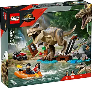 Pudełko zestawu LEGO® 76975 LEGO 76975 Jurassic World Ucieczka rzeką przed tyranozaurem