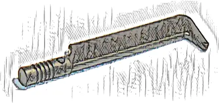 Minifigure, Weapon Sword, Uruk-hai