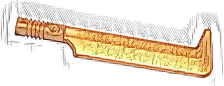 Minifigure, Weapon Sword, Uruk-hai