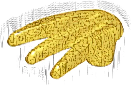 Minifigure, Weapon Bladed Claw, Spread