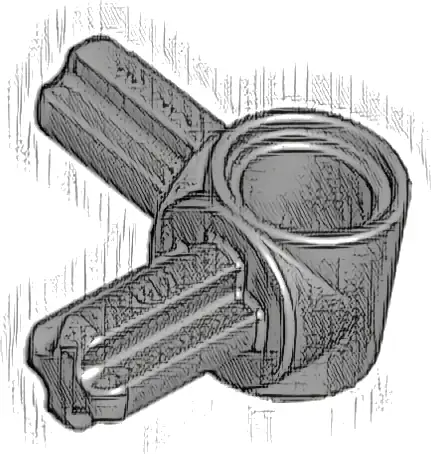 Technic, Axle and Pin Connector Hub with 2 Perpendicular Axles