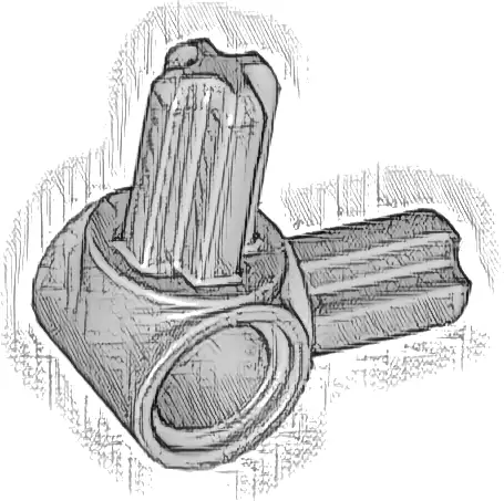 Technic, Axle and Pin Connector Hub with 2 Perpendicular Axles