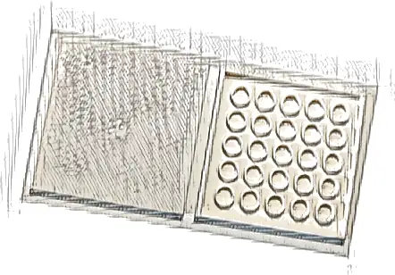 Tile 6 x 6 with Bottom Tubes