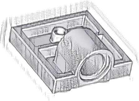 Plate, Modified 2 x 2 with Pin Hole - Full Cross Support Underneath