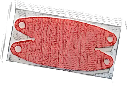 Cloth Hammock Oval 10 x 5 with Notches on Both Ends