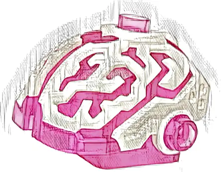 Minifigure, Head, Modified Alien Cyber Brain with Molded White Fissures Pattern