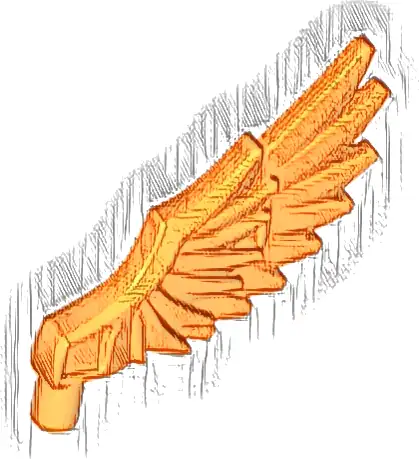 Minifigure Wing Feathered