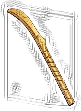 Minifigure, Weapon Sword, Elven Warrior Blade with Long Hilt