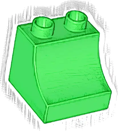 Duplo, Brick 2 x 2 x 1 1/2 Arch Inverted