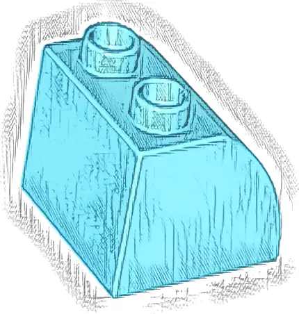 Duplo, Brick 2 x 2 x 1 1/2 Slope Curved