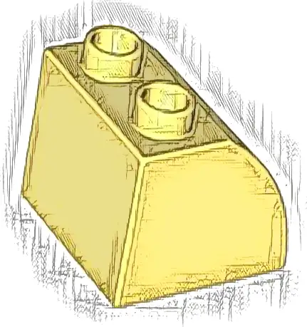 Duplo, Brick 2 x 2 x 1 1/2 Slope Curved