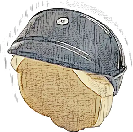 Minifigure, Hair Combo, Hat with Hair, SW Imperial Officer with Molded Tan Hair in Bun and Printed Silver Code Disk Pattern