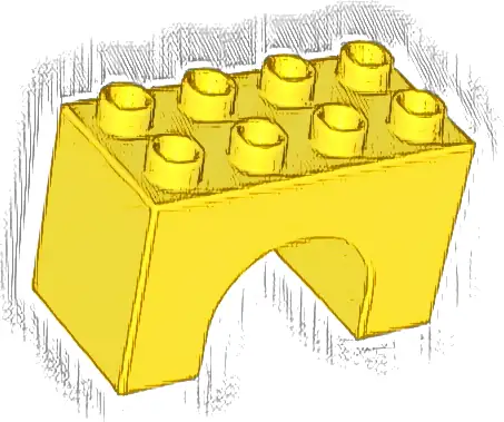 Duplo, Brick 2 x 4 x 2 Arch