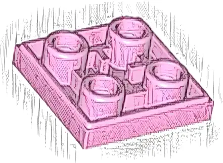 Tile, Modified 2 x 2 Inverted