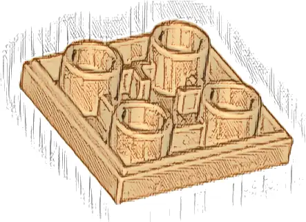 Tile, Modified 2 x 2 Inverted